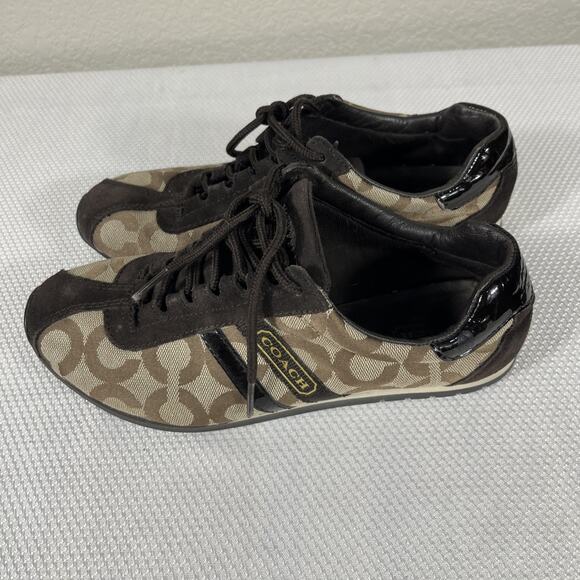 COACH KATHLEEN Brown Classic Women’s Sneakers Size 6.5M - Picture 5 of 12